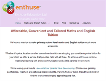 Tablet Screenshot of enthuseeducation.co.uk
